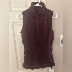 NWT Lululemon Down for it All vest color: cassis